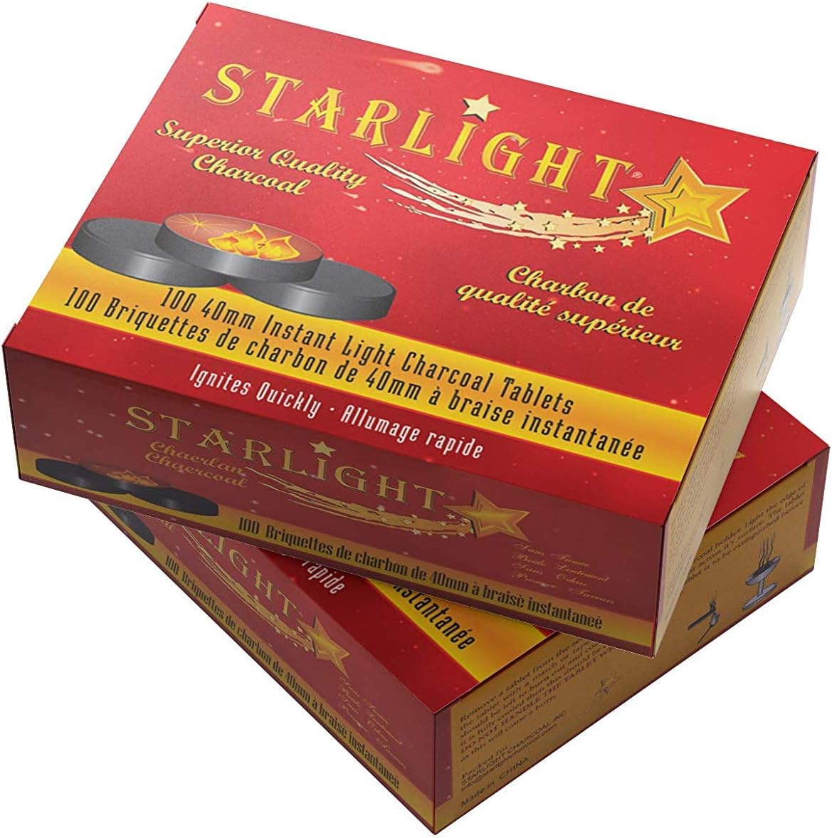 Starlight Charcoal Instant Light Charcoal Tablets (Starlight Charcoal 33mm)