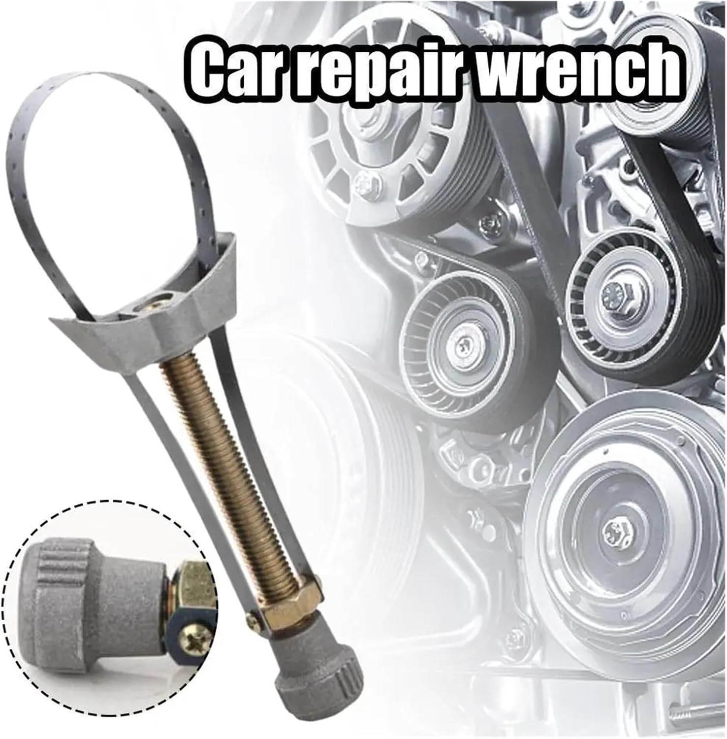 Oil Strap Wrench Steel Car Filter Adjustable B4S8 1Pc Change Disassembly Tool