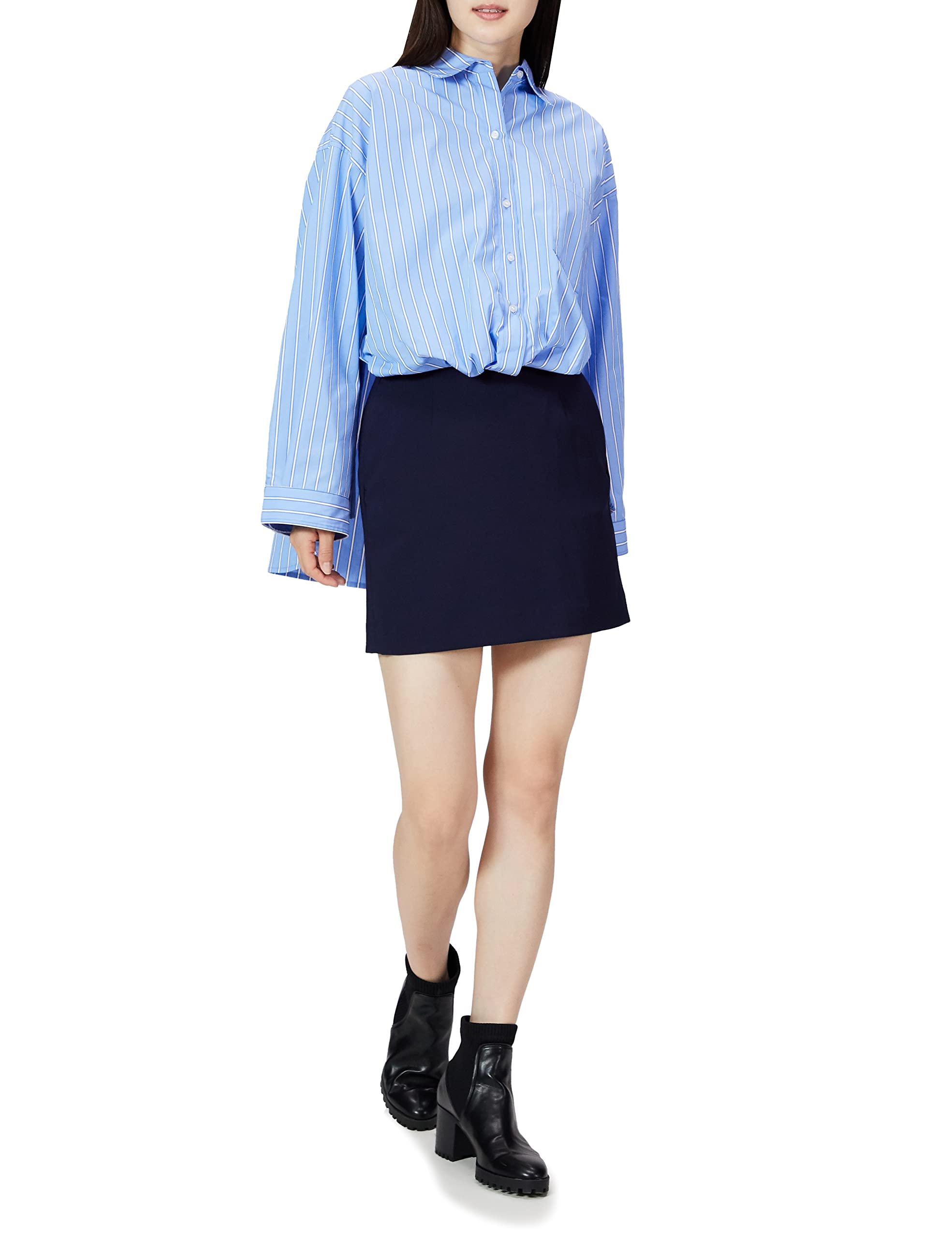 Amazon.co.jp: [スナイデル] オーバーシャツドッキングミニワンピ  