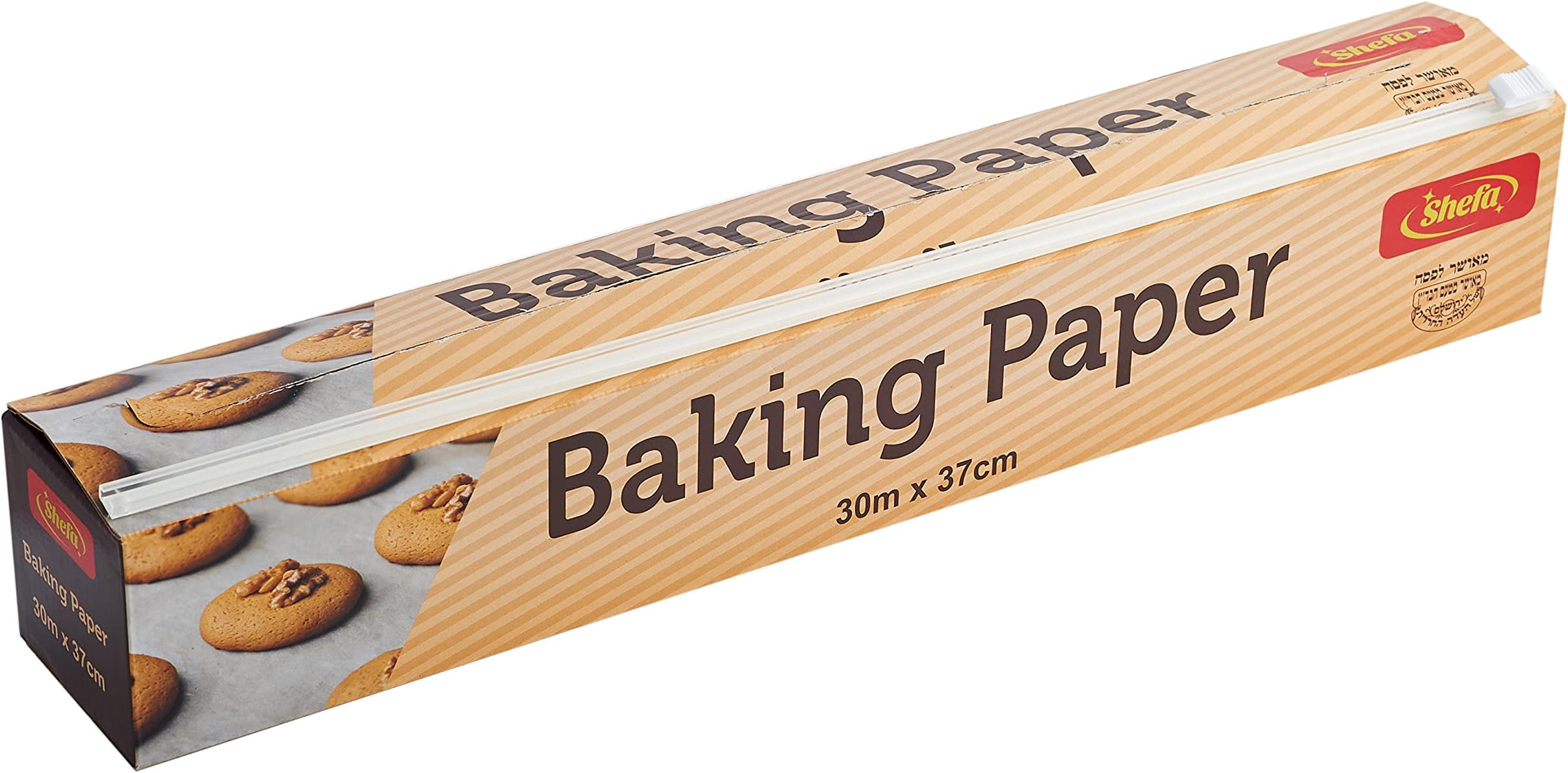 Shefa Parchment Paper - Non-Stick for Baking, Cooking - Oven-Safe Paper with Professional Cutter - Thick Paper Sheets for Cake, Cookie Baking - Heavy-Duty White Bake Paper for Catering