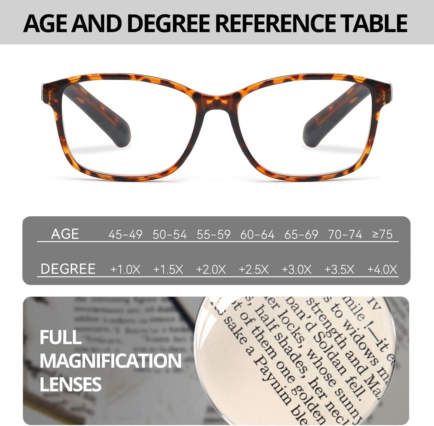 VIEWBETTER Natural Crystal Stone Reading Glasses with Clear Real Glass Smoky Quartz Lenses UV Protection Scratch Resistant - Image 5