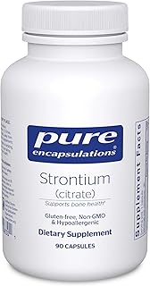 Strontium (Citrate) | Hypoallergenic Dietary Supplement to Support Healthy Bones* | 90 Capsules