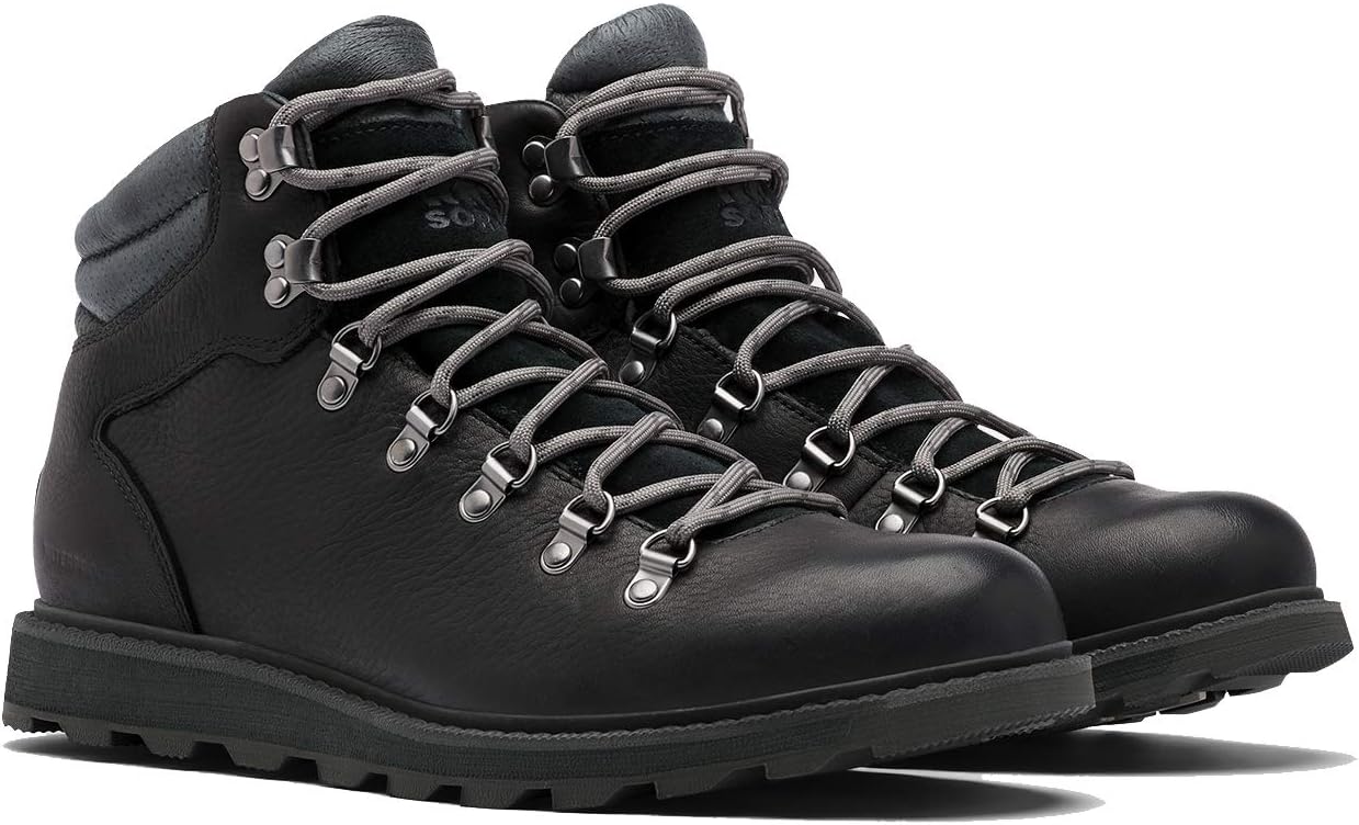 Mens Sorel Madson II Hiker Waterproof Leather Winter Work Smart Ankle Boot