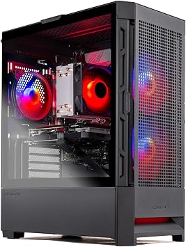 Skytech Gaming PC Blaze4 Mini, Ryzen 7, RTX 5060, 32GB RAM, 1TB SSD | | Windows 11, AMD 7700X, NVIDIA 5060, Gen4 NVMe SSD, DDR5 5600, 650W GOLD PSU, Wi-Fi 5, Desktop