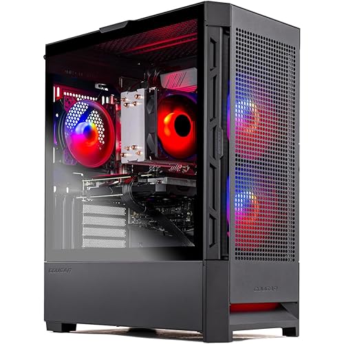 Skytech Gaming Blaze4 Mini Desktop PC, Intel i5 14400F 2.5 GHz (4.7GHz Turbo), NVIDIA RTX 5060 Ti 16GB, 1TB Gen4 NVMe SSD, 16GB DDR5 RAM 5200, 650W Gold PSU, Wi-Fi, Win 11
