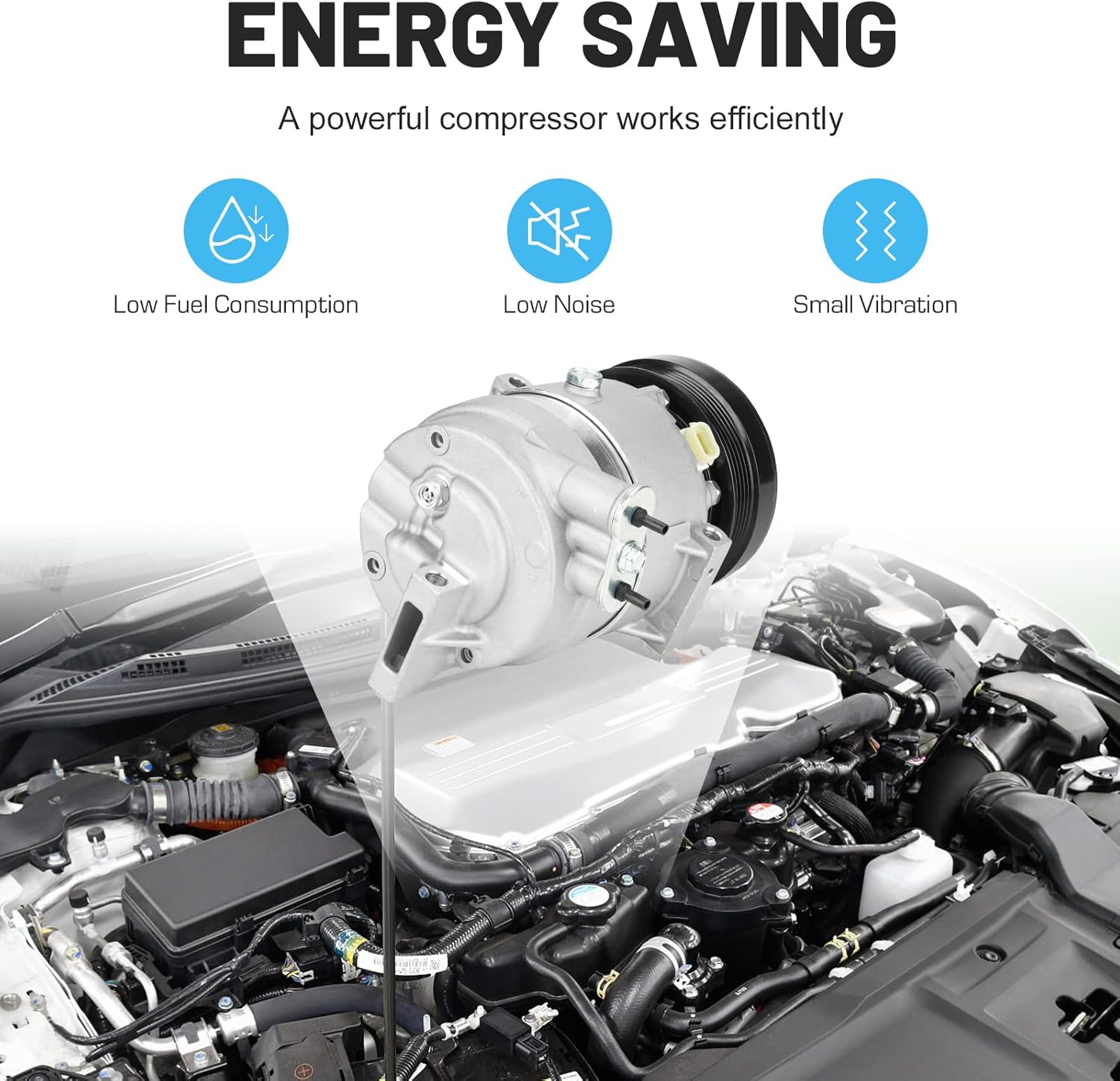 New AC Air Condition Compressor with Clutch for Chevrolet Aveo Aveo5 1.6L 2009 2010 2011, for Pontiac G3 1.6L 2009-2010 1522234 95907421