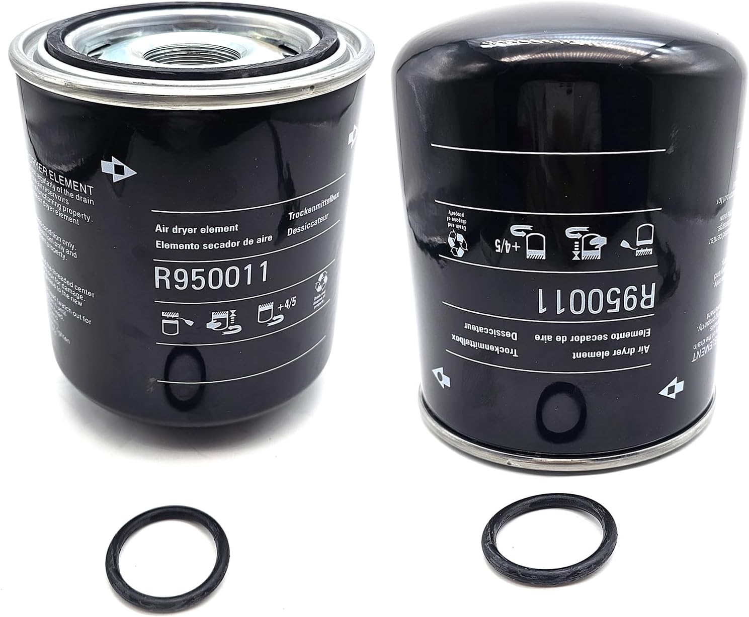 2 pcs R950011 Air Dryer Filter Fits for Volvo Trucks for Western Star Trucks Replace 4324100202 109994 5008414 1907612 1699595C1