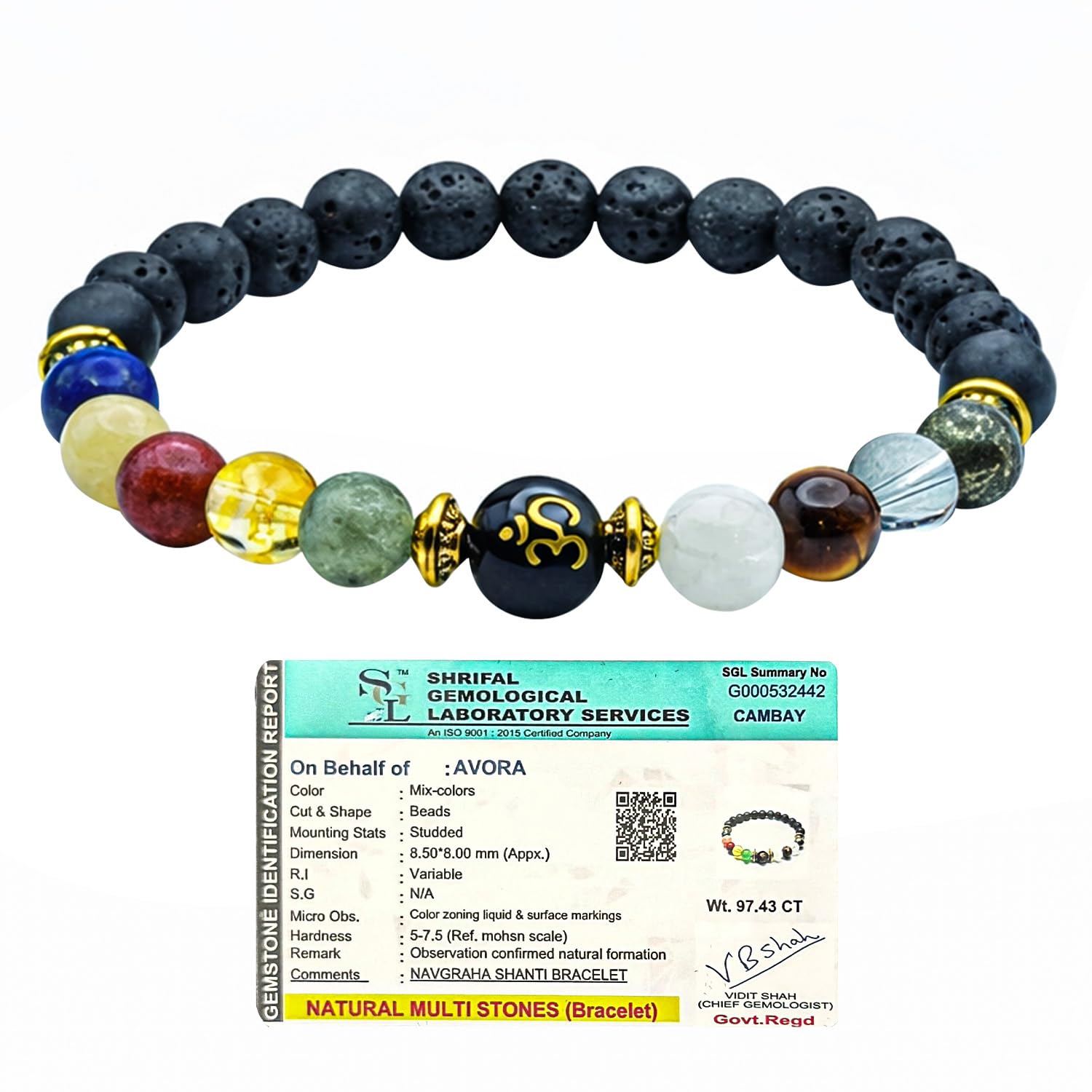 AVORA Navgraha Shanti Bracelet for Men & Women | 108 Hours Astrologically Charged Crystal Bracelet for Prosperity, Balance... - Review, Price and Buying Guide