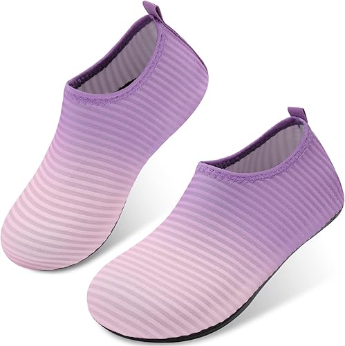 Joinfree - Zapatos acuáticos de natación para niños y niñas, calcetines acuáticos de secado rápido, zapatos con sensación de pies descalzos para