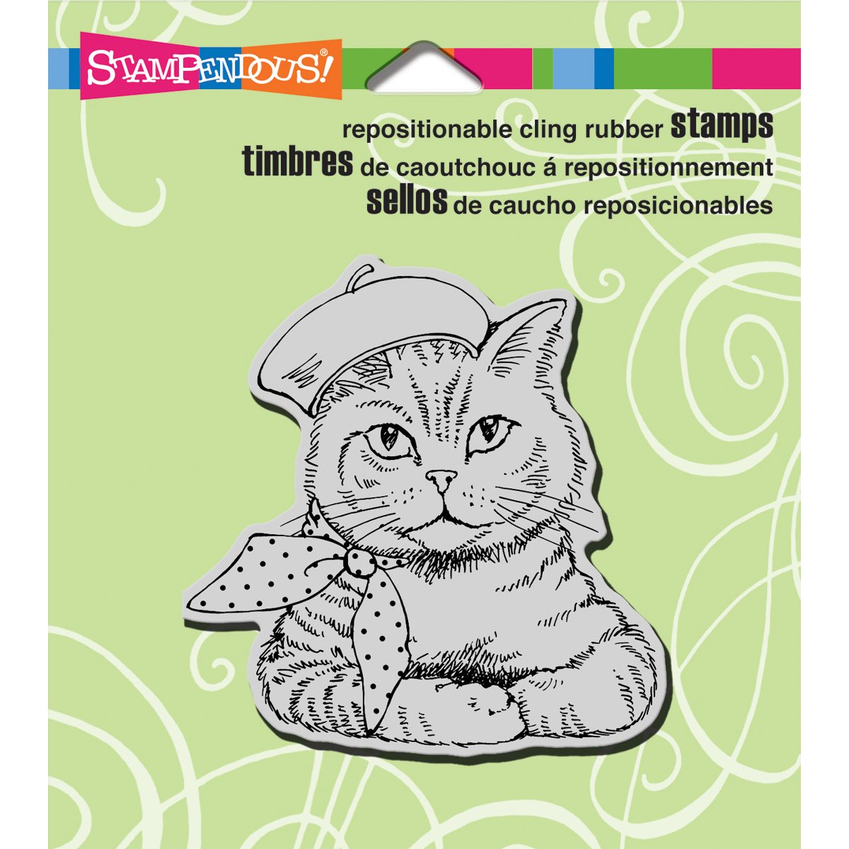 STAMPENDOUS Gummistempel, selbstklebend, 8,9 x 10,2 cm, Kitty