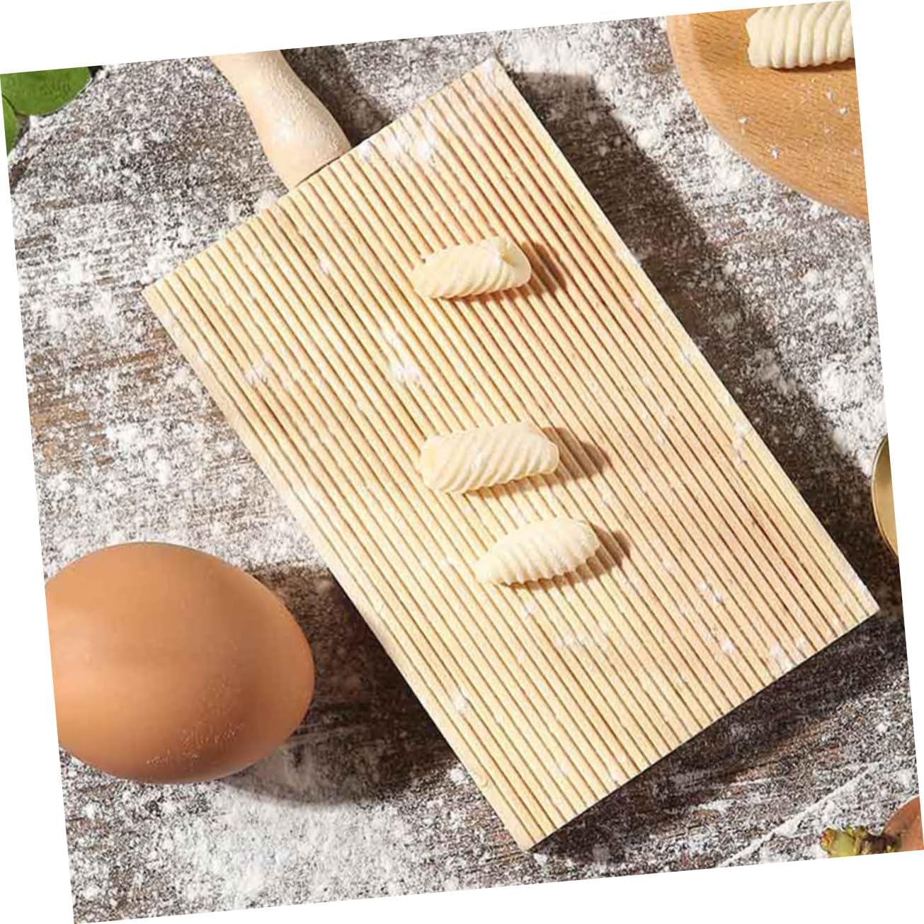 Wooden Ridged Pasta Boards Convenient Gnocchi Board for Home Xmas image 2