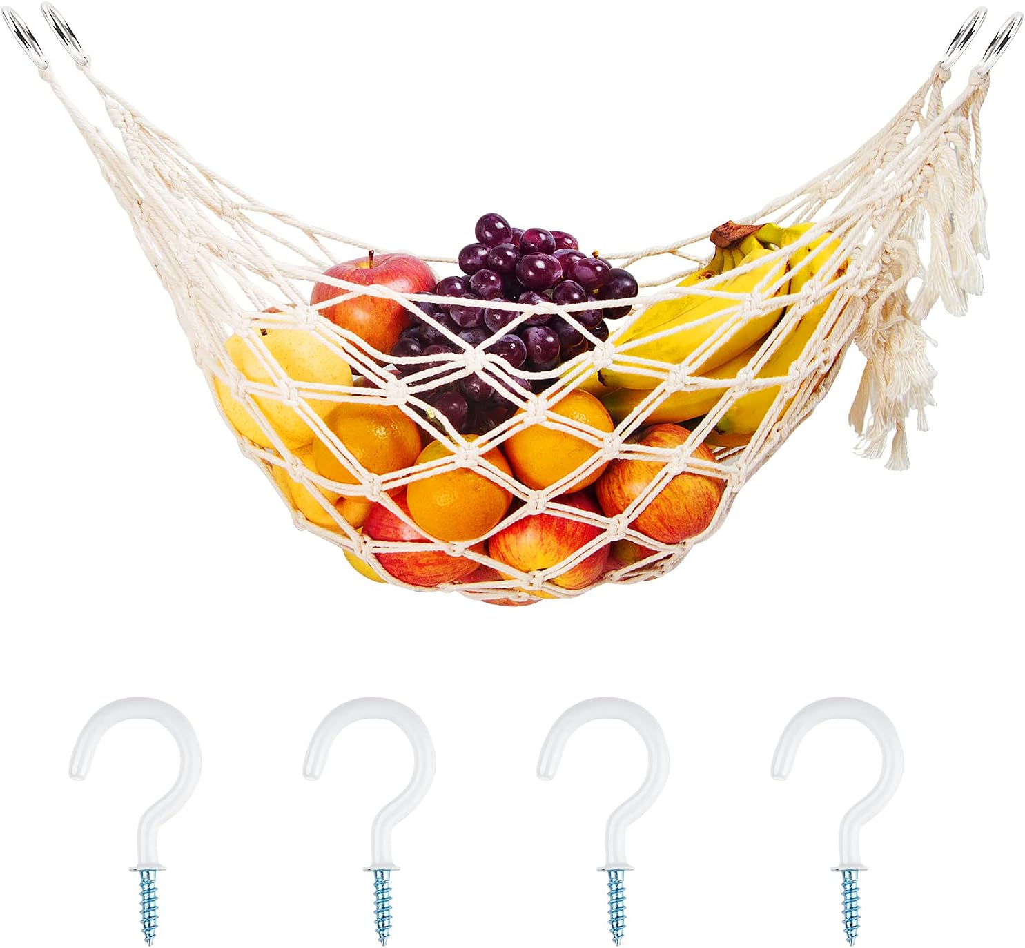 Fruit Hammock/Hanging Fruit Baskets Under for