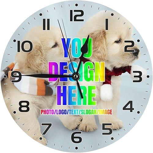 Vista 15 de Reloj de pared de dinosaurio con garra de galaxia personalizado para habitación de niños, reloj de pared personalizado con nombre de niño, regalo