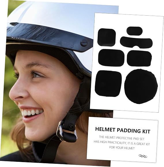 Helmet Lining Sponge Pads Black Adhesive Dots