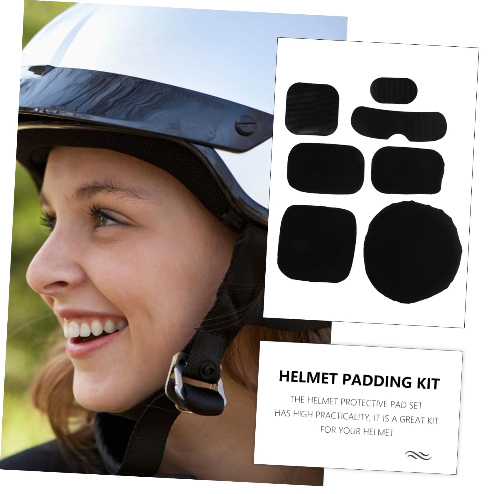 Toddmomy 1Set Durable Helmet Sponge Pads for Outdoor Use Comfortable Protective Helmet Pad Replacement for Fast Helmets and Modifications Premium Adhesive Design for Secure Fit