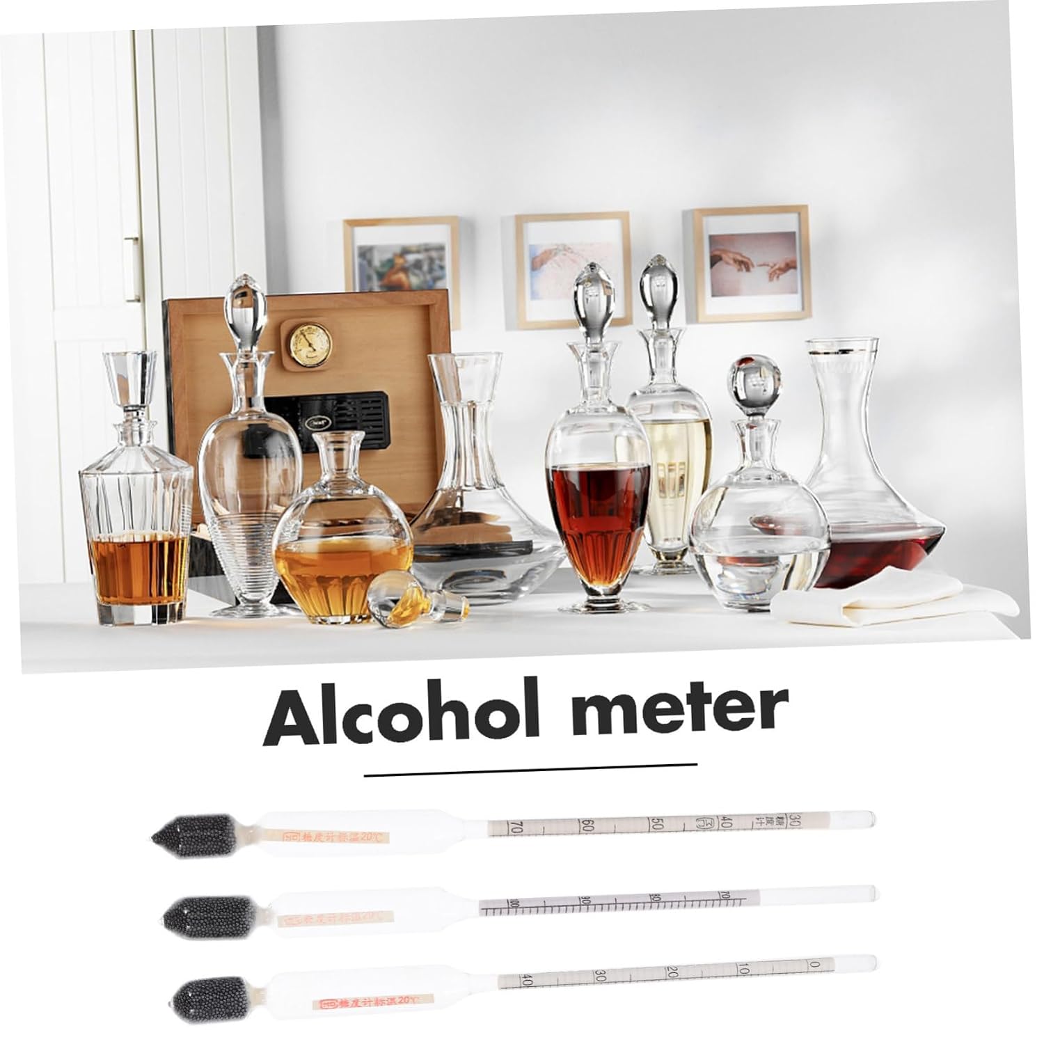 Zerodeko 3sets Hydrometers Scale Sugar Gauges for Maple Syrup Beer Wine Liquid Sugar Measure Gauge 3pcs*3