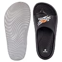 ADDA Ultrasonic Durable, Comfortable EVA Sole, Lightweight, Fashionable, Super Soft, Outdoor Sliders for Men (BLACK, UK Footwear Size System, Adult, Men, Numeric, Medium, 10) gallery image