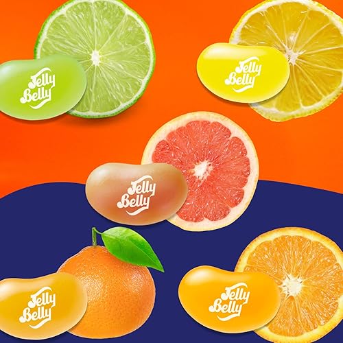 Miniatura 3 de Sweetzo Sunkist Citrus Mix Jelly Beans, surtido de caramelos masticables con sabor a fruta, caramelos a granel compartibles empaquetados