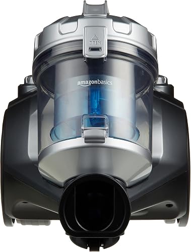 Amazon Basics 15KC-71EU4 Aspirateur sans Sac à Cylindre, Puissant pour Sols Durs et Tapis, Filtre Hepa, Compact et Léger, 700 W, 1,5 L, Noir/Bleu - 5