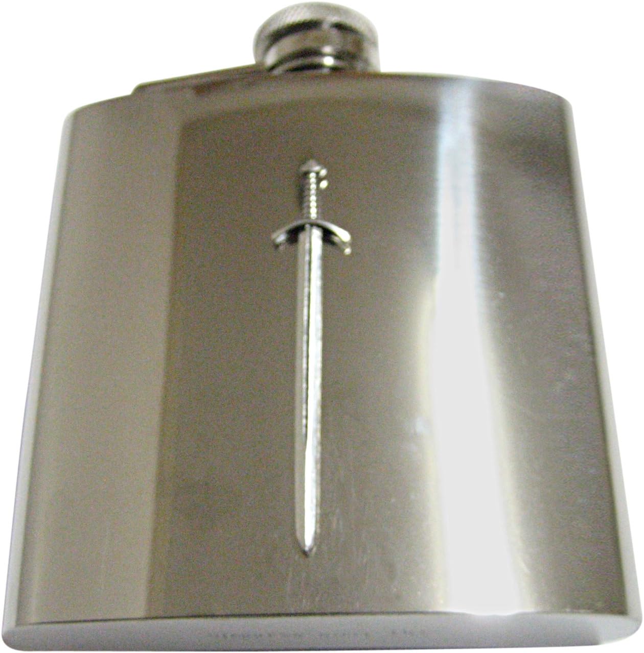 Kiola Designs Long Sword Pendant 6 Oz. Stainless Steel Flask