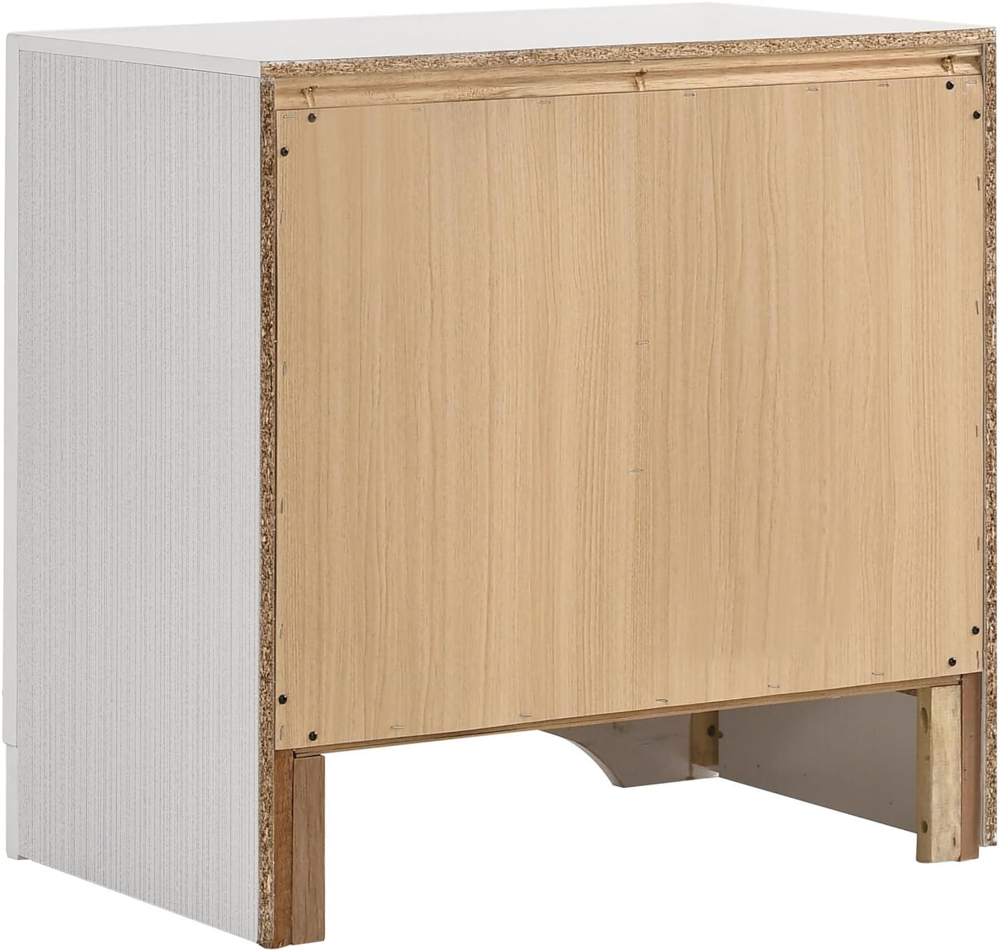 HomeStock Naturally Nice 5-Piece Eastern King Bedroom Set White