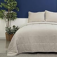 Vista 6 de meadow park Juego de 3 piezas de edredón de mezcla de lino lavado a la piedra y fundas de almohada a juego, tamaño Queen, color cayena