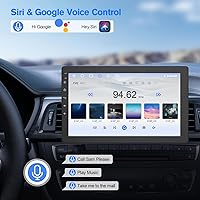 Vista 4 de Estéreo de coche con pantalla táctil giratoria de 10.1 pulgadas, Android 13, inalámbrico CarPlay/Android Auto, CPU de 4 núcleos, 2GB+32GB