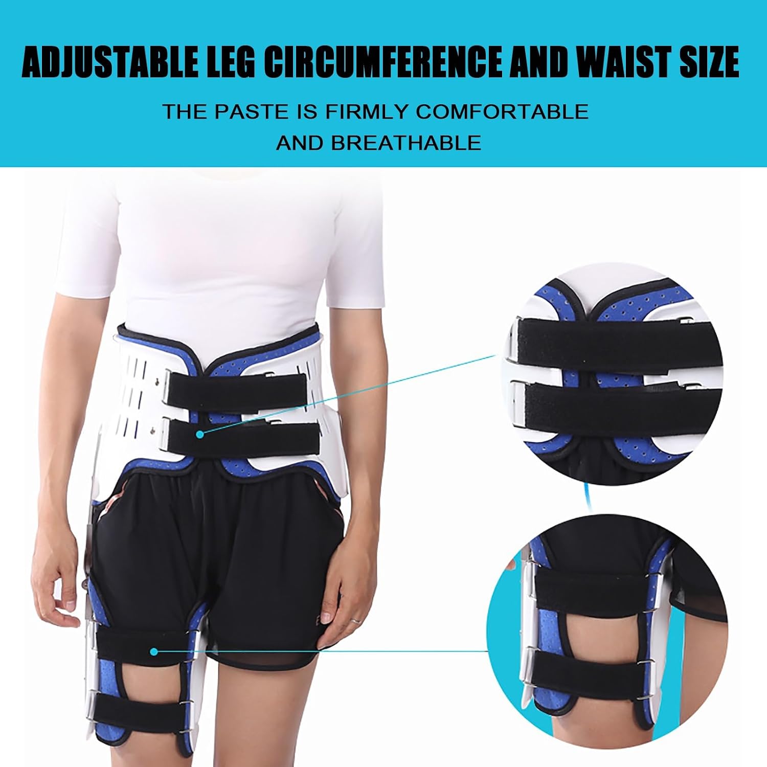 Hinged Adjustable Hip Joint Relief Hip Flexor Braces Support Stabilizer Breathable Protection Fixation Device Orthosis Adjustable Sacroiliac Joint Support Stabilizer for Men, Women Unisex(Left)
