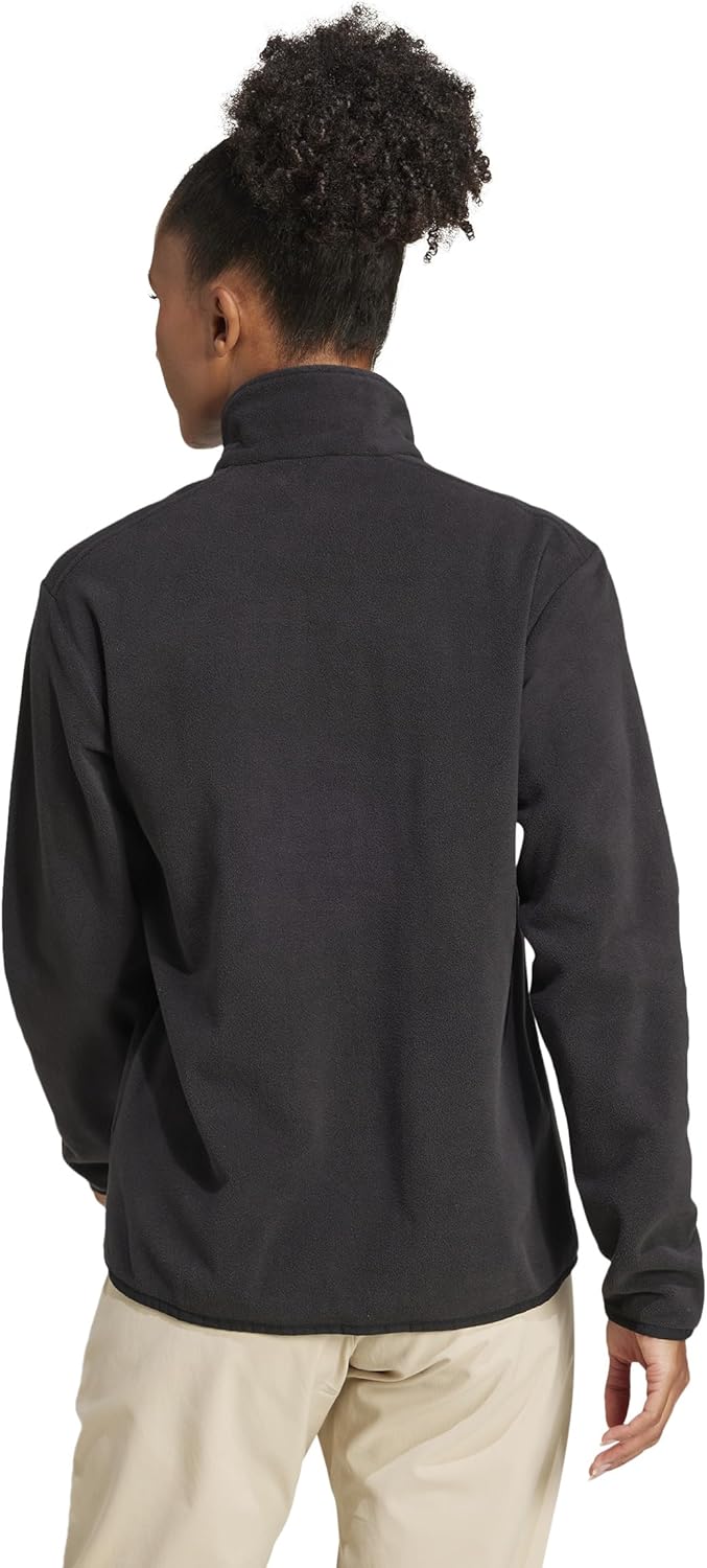 adidas womens Terrex Multi Essentials Half-zip Fleece Hiking Jacket - Image 2