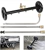 16 Dual-Function Undercarriage Cleaner with Karcher Adapter,Pressure Washer Surface Cleaner, Underbody Car Wash Water Broom, Includes 3-Piece Extension Wand Set, 4000 PSI