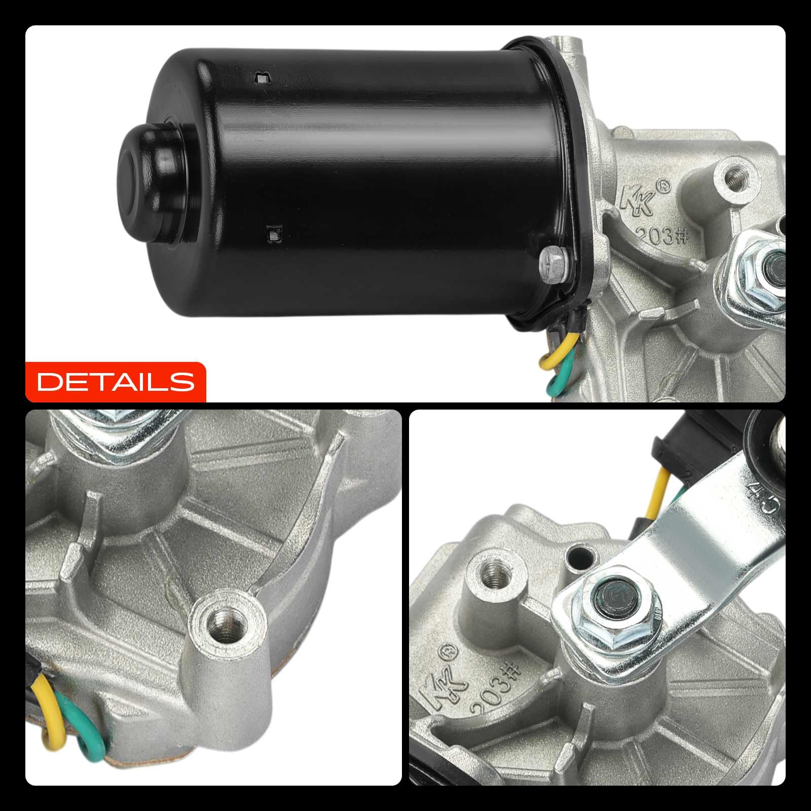 Frankberg Motor lenpiaParabrisas Parabrisas Delantero 12V 4-Polos Compatible con Polo AE1 AW1 BZ1 1.0L 1.5L 1.6L 2.0L 2017-2025 Replace# 2G1955023,2G1955113