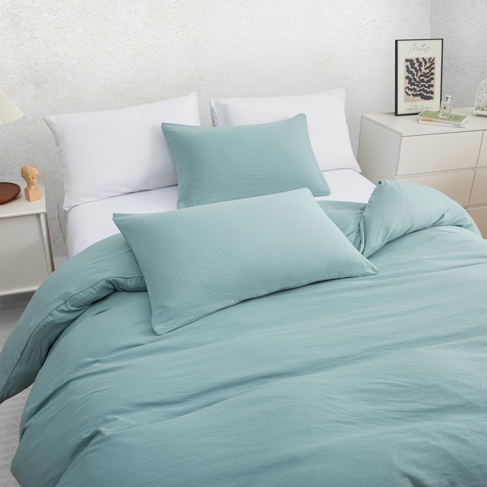 Pamposh Double Duvet Set, Pre-Washed Microfibre Bedding Set for Added Softness & Comfort - Image 6