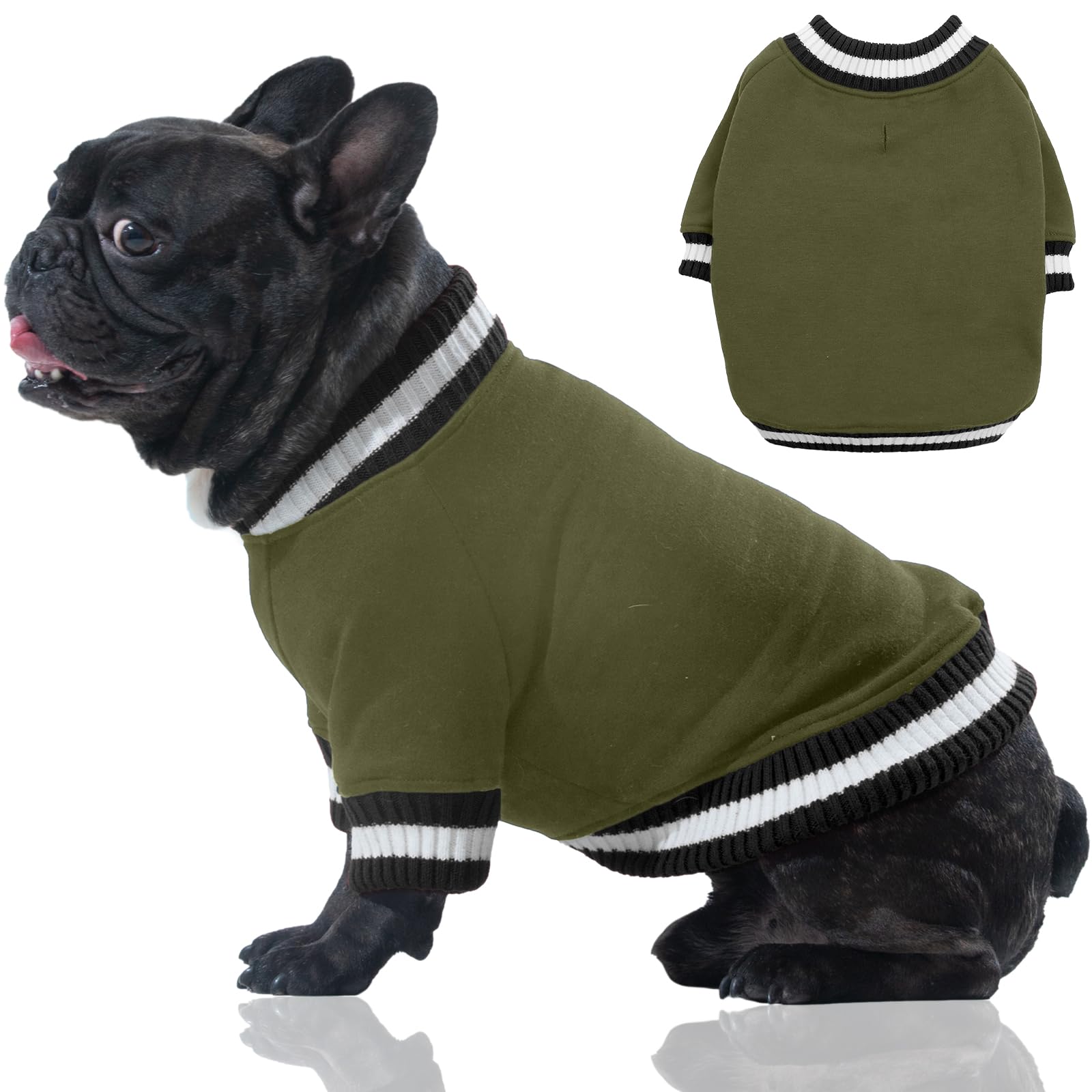 FUAMEY Pull pour chien, manteau d'hiver pour chien par temps froid, veste chaude pour chien de petite, moyenne et grande taille, gilet d'hiver facile à enfiler