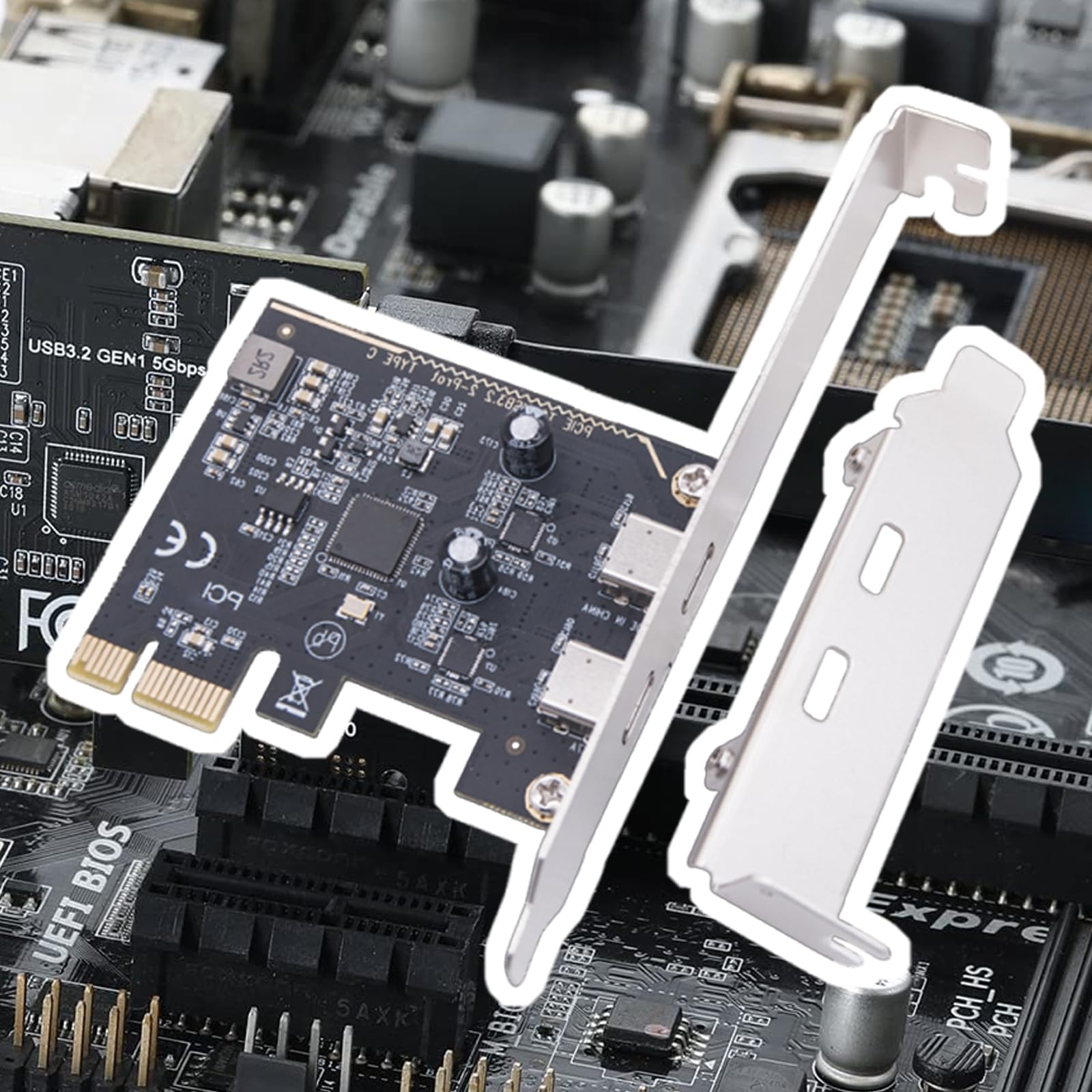 Amazon.co.jp: PCIE USB 3.2 Gen1 Card Card Type-Cポート5GBPS