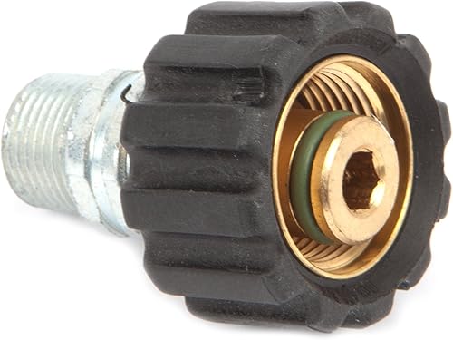 Miniatura 3 de Forney 75109 Accesorios para lavadora a presión, acoplamiento de tornillo macho, M22F a NPT macho de 3/8 pulgadas
