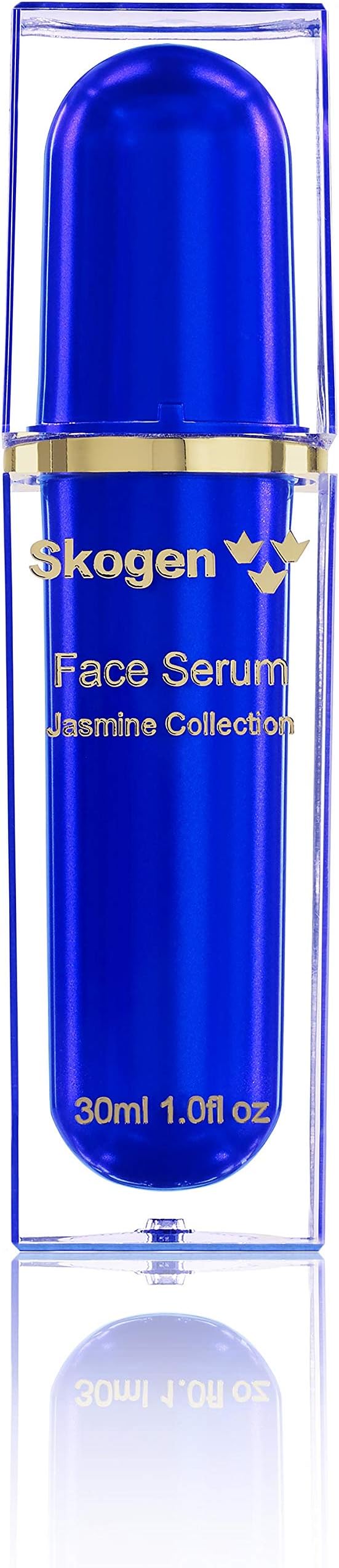 SKOGENPremium Face Serum Jasmine Collection for Anti-Aging & Wrinkles, Dark Spot Remover, Lifts Skin to Restore Face Firmness, Reduces Puffiness 30ml,