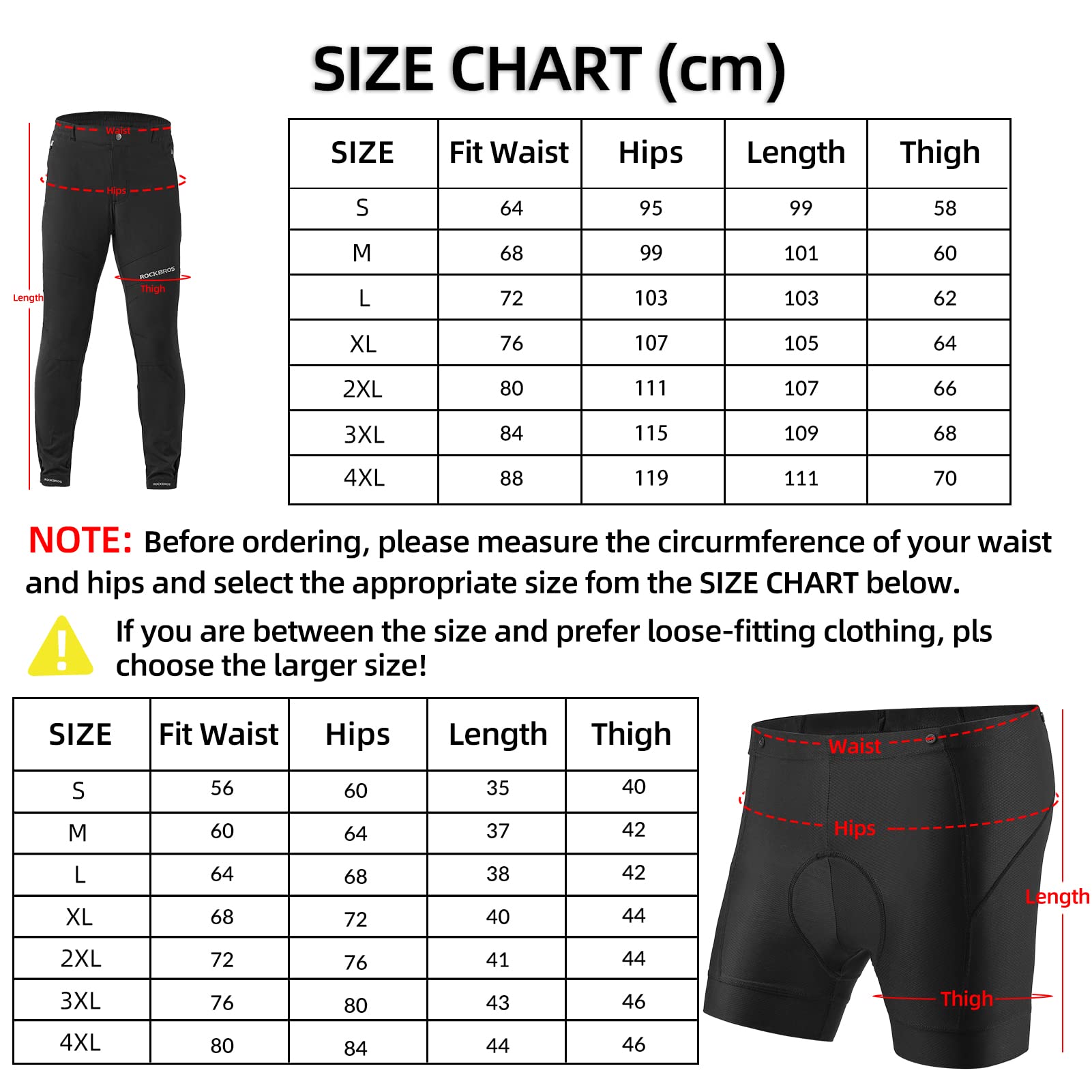ROCKBROS Herren Radsport-Anzüge Langarm Jacke + Hose mit Sitzpolster Atmungsaktiv Sommer/Herbst Fahrradbekleidung Set M-4XL
