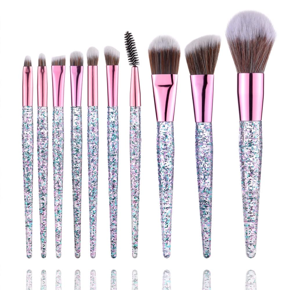 Pennelli Trucco Trasparente Pennelli Strumento Trasparente Cosmetico Eye Foundation Blush Blush Blacking Beauty Make up Brush(C)