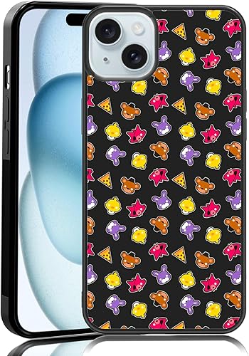 Funda protectora para iPhone 15 Plus, funda protectora de TPU a prueba de golpes con diseño de oso de dibujos animados y Foxy de FNAF Five Nights,