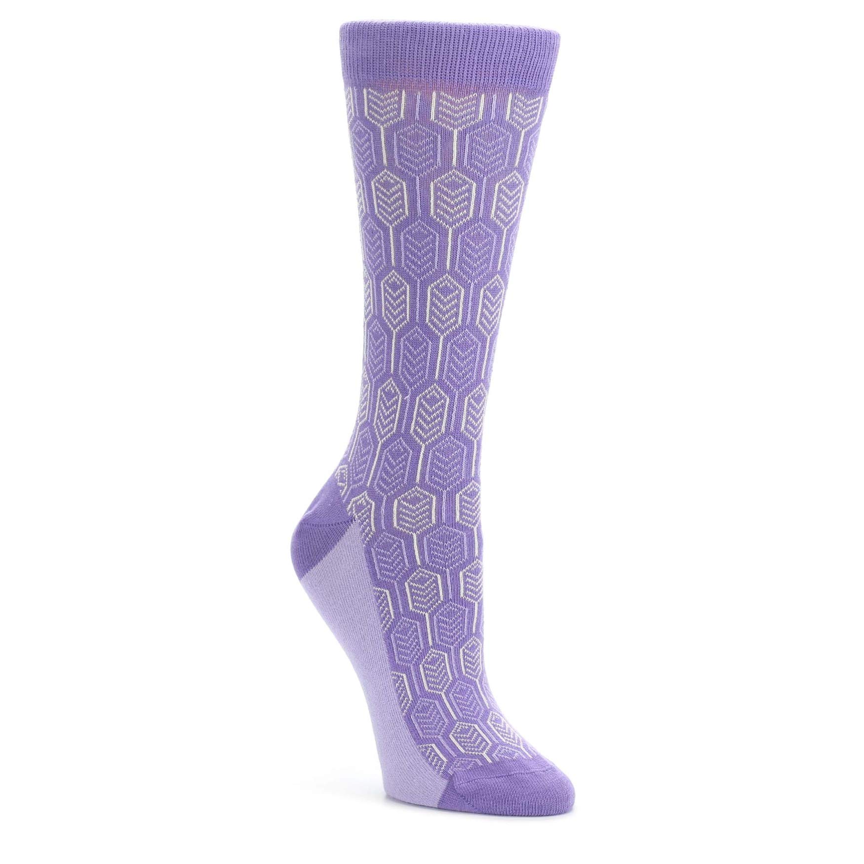 Statement SockwearPurple Feather Optics Women's Dress Socks