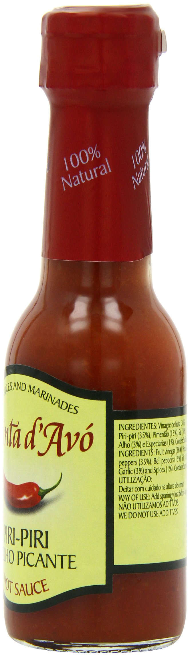 Flacon de Sauce Piri Piri Quinta d'Avo 95 ml - Lot de 6