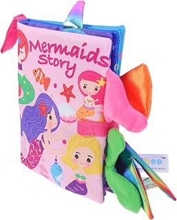 Toyvian 1Pc Crianças Livro De Pano De Cauda Brinquedos Para Bebês Brinquedos Infantis Para Crianças Kidcraft Playset Crianças Playset Brinquedo Para Crianças Livro De Bebê Prático Livro