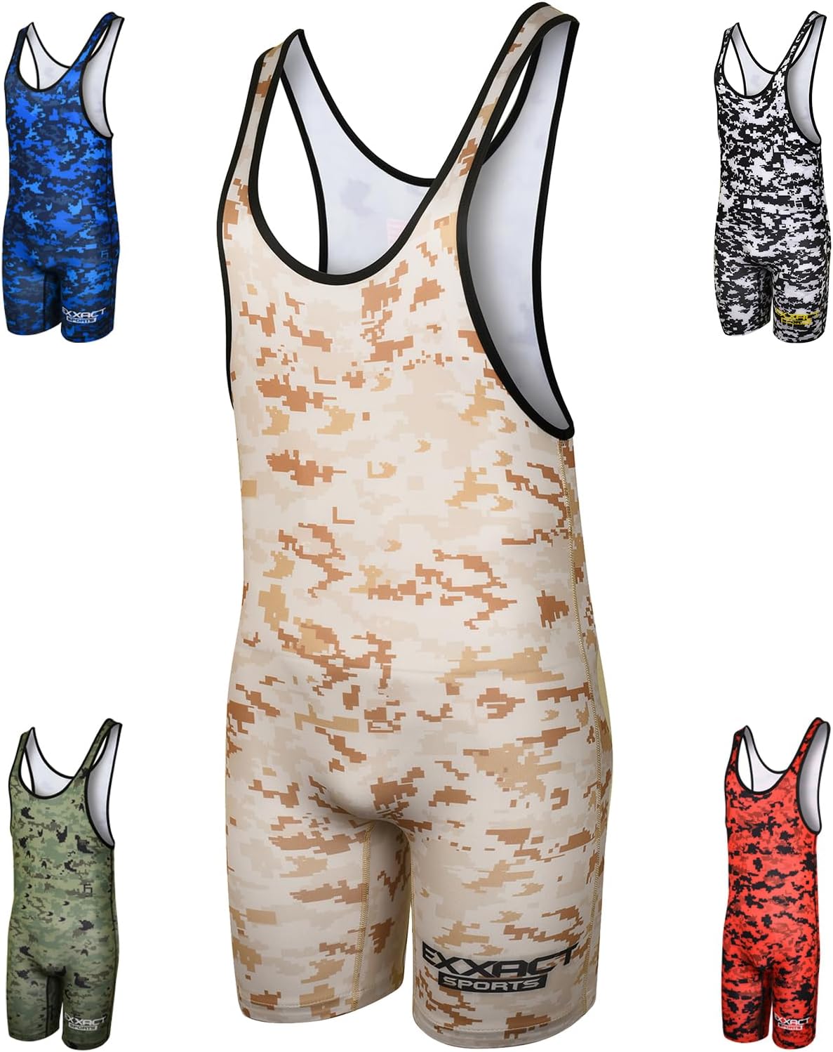 Amazon | Exxact Sports 昇華メンズレスリングシングレット、高