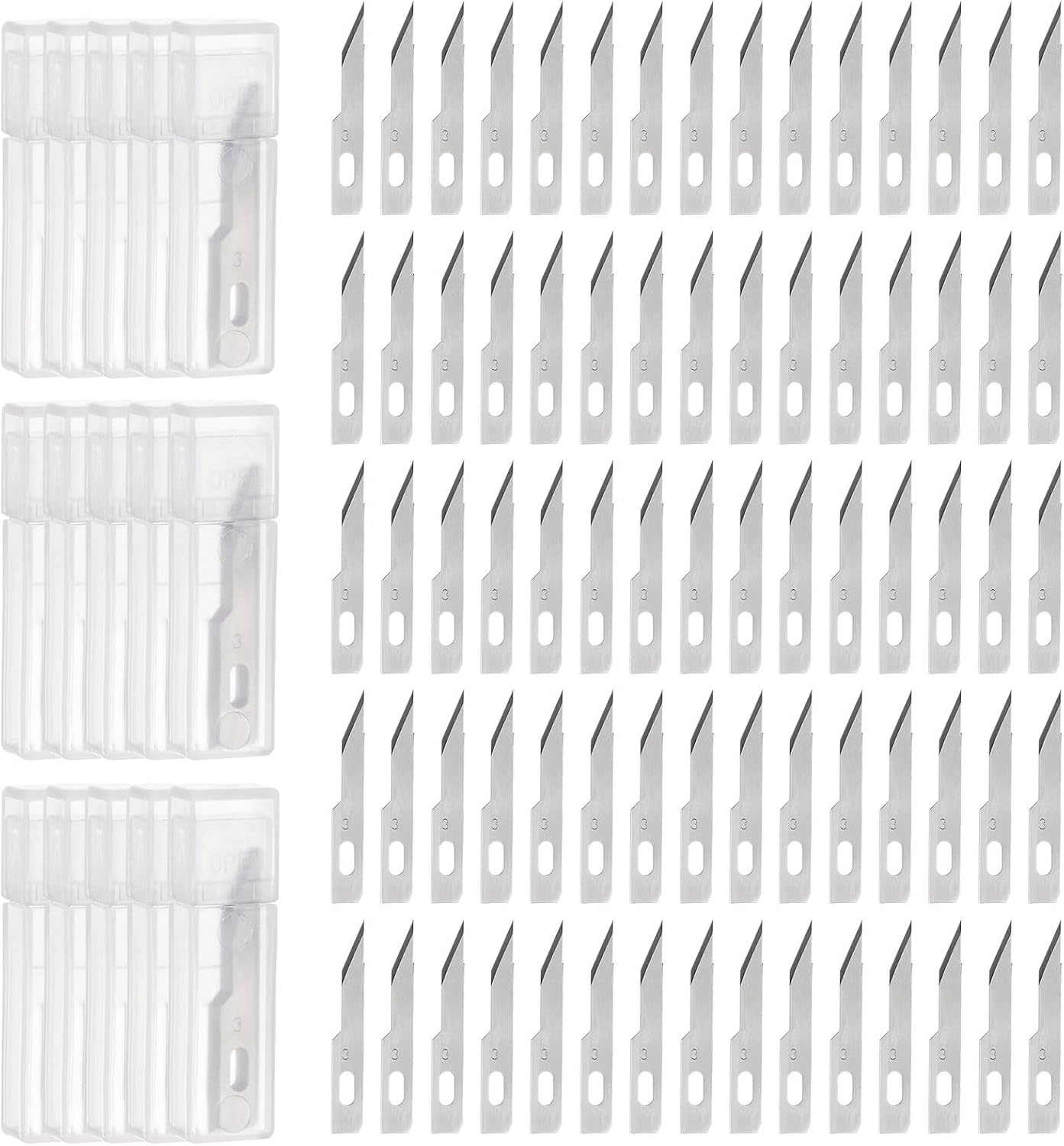 Mercer Culinary Replacement Blades For Hobby Knife - 5 Pack Stainless Steel Precision Blades