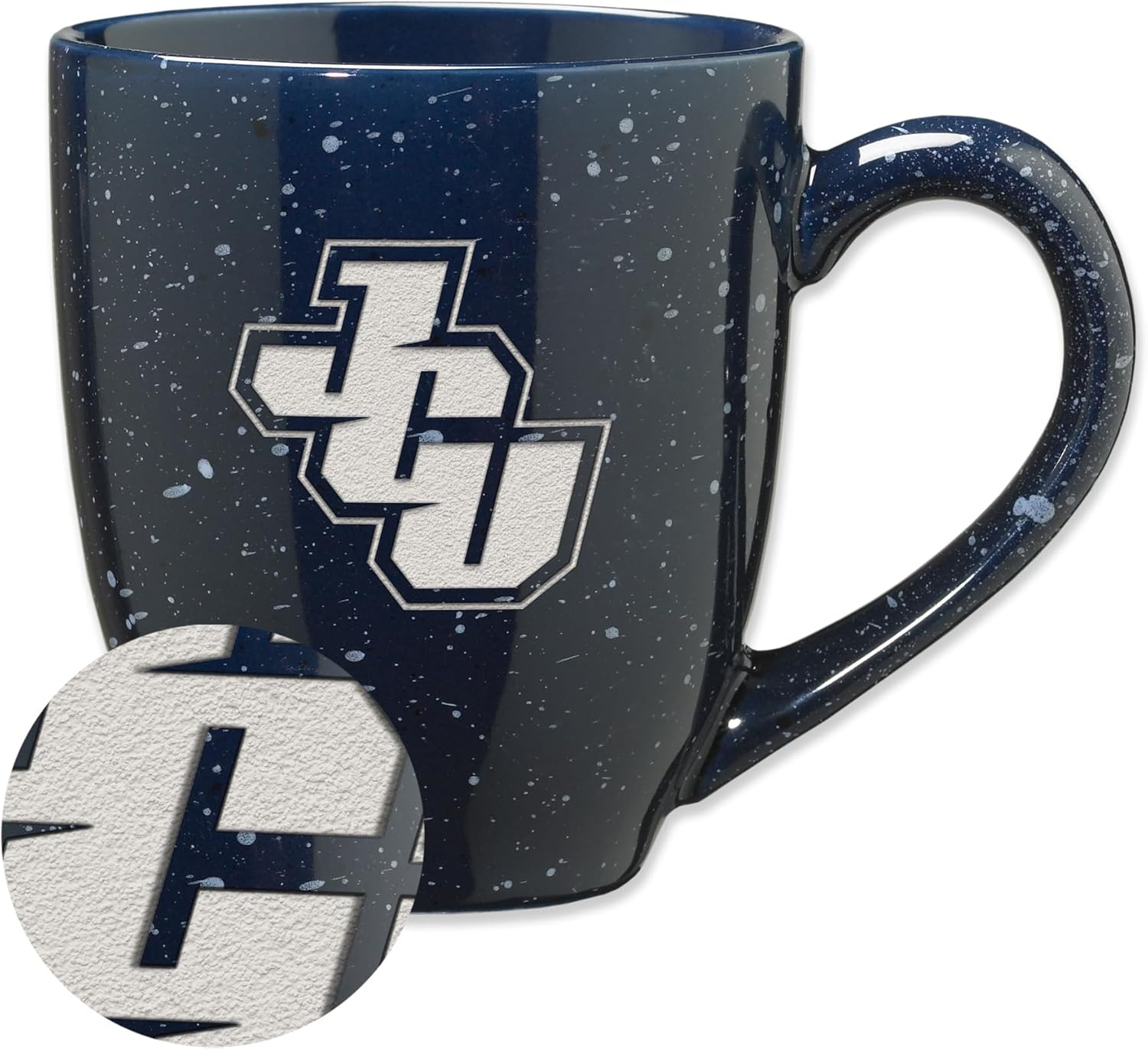 Rico Industries NCAA 16 oz Team Color Laser Engraved Speckled Ceramic Coffee Mug (H - K Schools)
