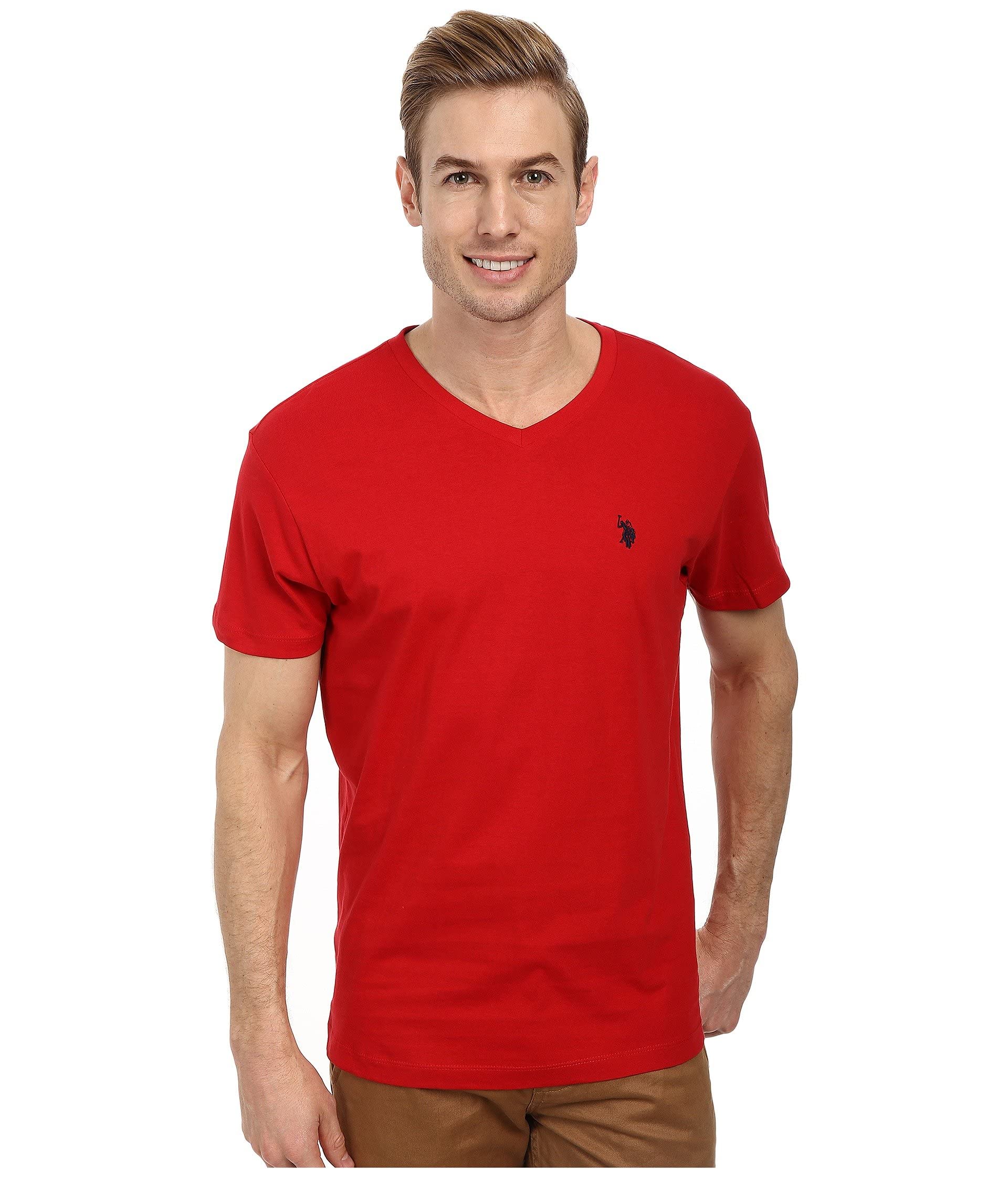 U.S. Polo Assn. Men's Solid V‑Neck T-Shirt
