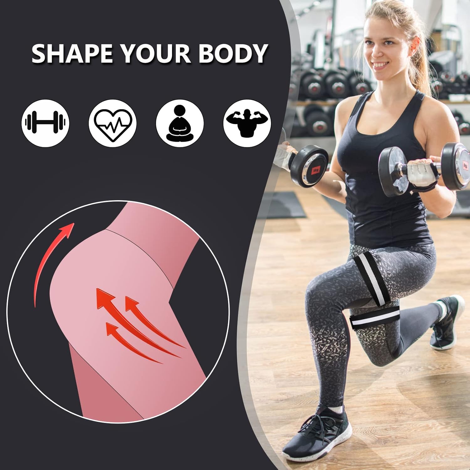 Buy Blood Flow Restriction Bands, BFR Booty Bands Set, Occlusion Bands