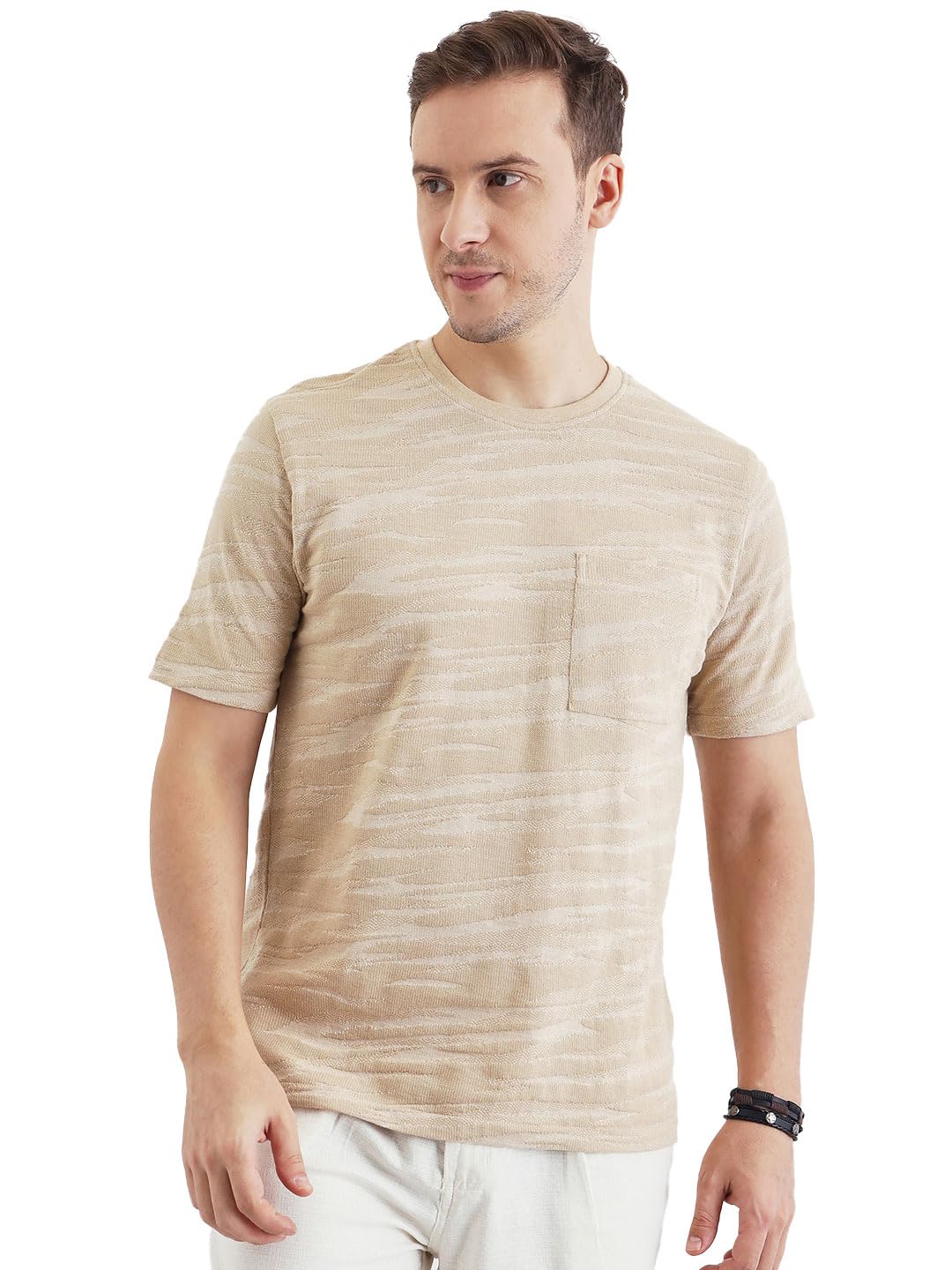 Pivl Men's Summer Striped Style Trendy t Shirt-image-15
