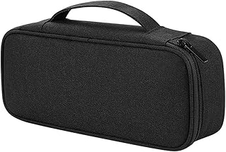 CRSUSUKJ Cable Organiser Bag, Electronic Case, Electronic Bag Organiser Universal Travel Cable Electronics Accessories Bag Travel Organiser Case for Cable, Power Bank, Hard Drives, black, Cable