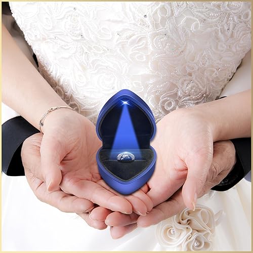 Miniatura 4 de Blue Sixpence Coin Caja de regalo de boda para novia, madre de la novia, zapato de boda